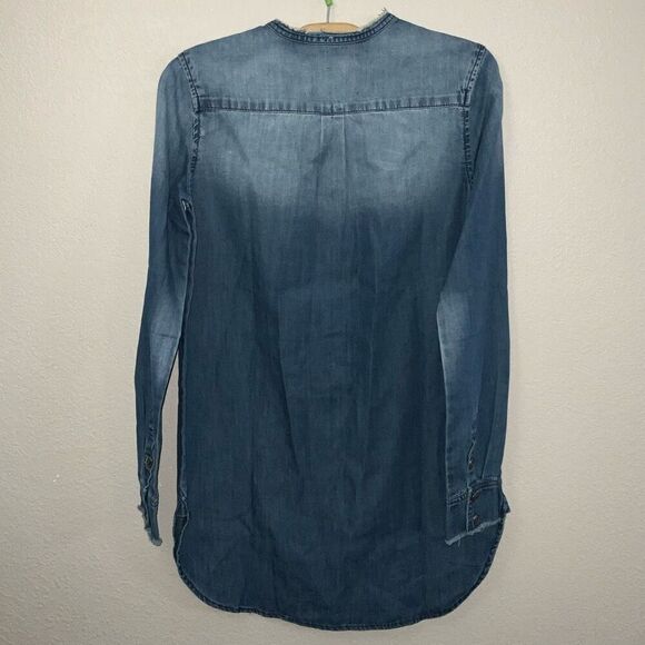Sandrine Rose x Free People Chambray Button Up Top size XS NEW - Picture 3 of 7